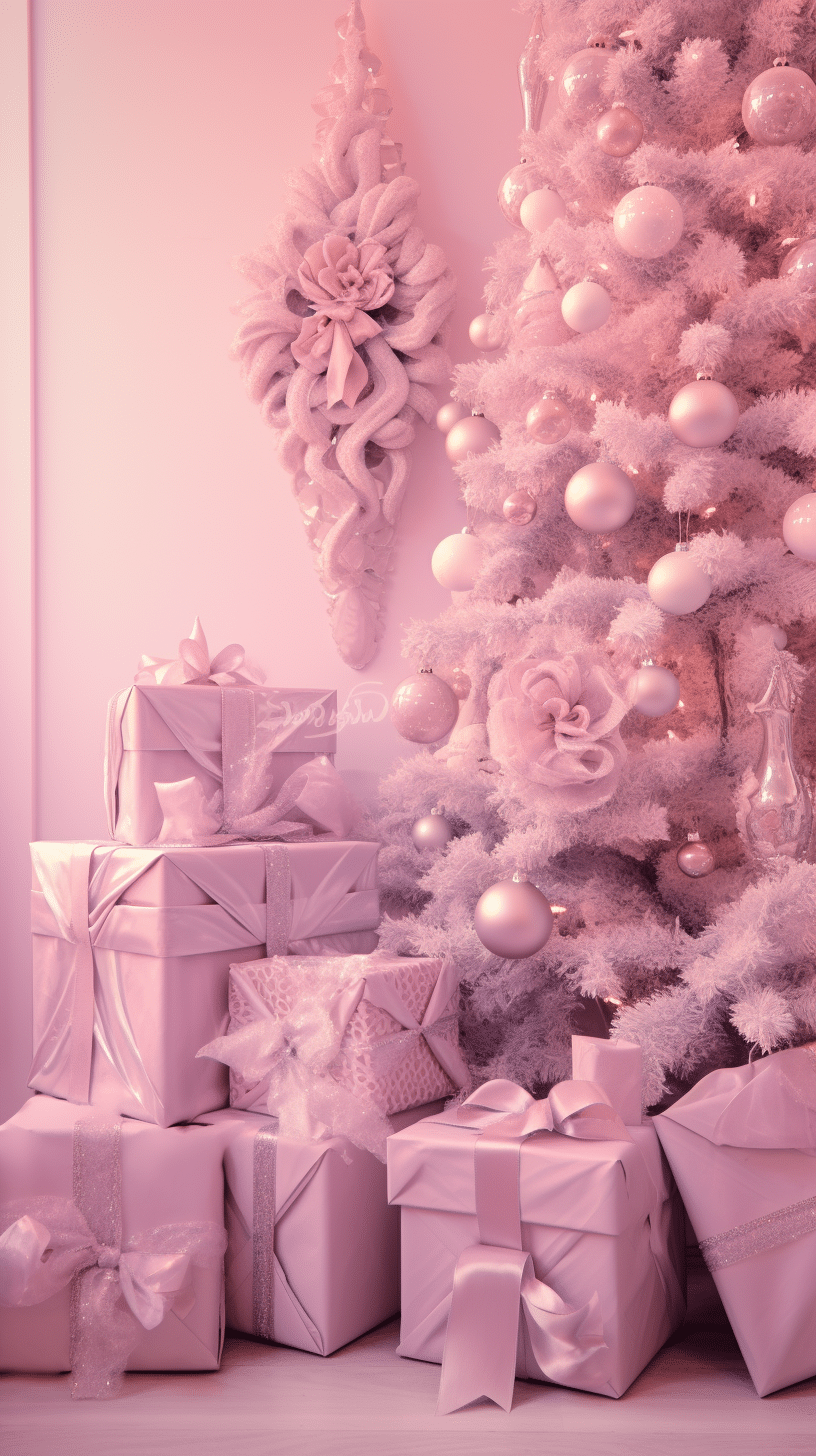 Pink Christmas Aesthetic