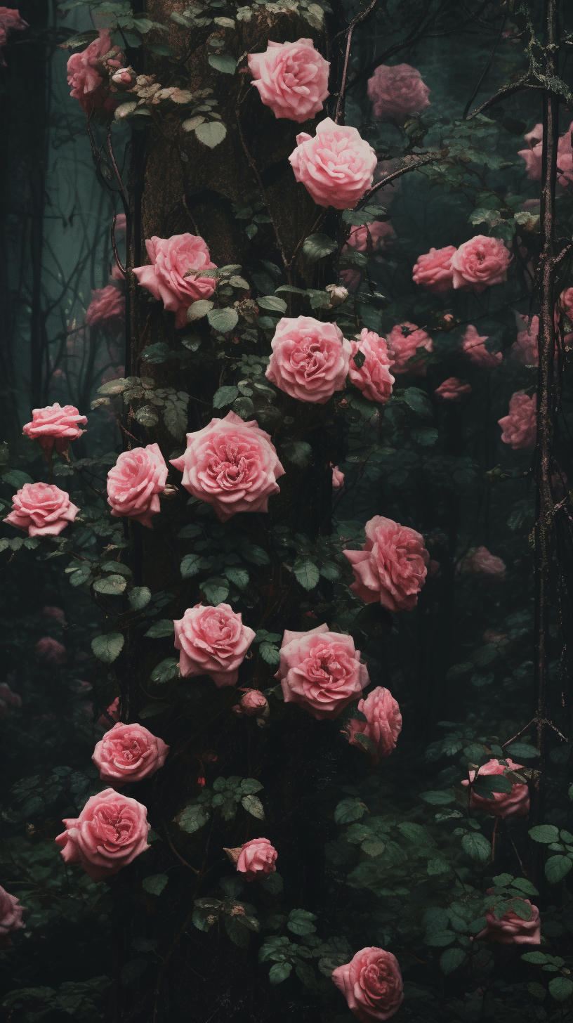 Pink Rose Bushes